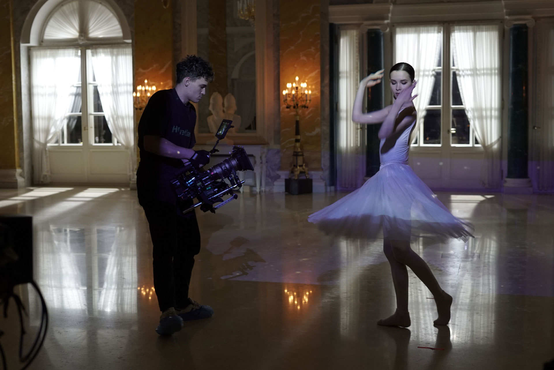 Анастасия Плотникова на съемках