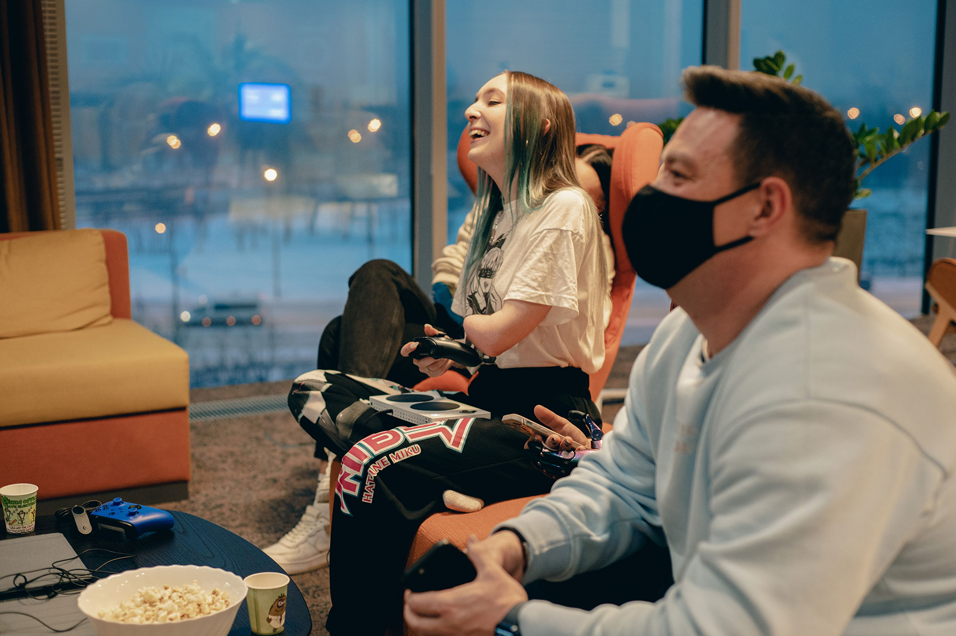 Фото со встречи с партнерами из Моторики и геймерами с инвалидностью