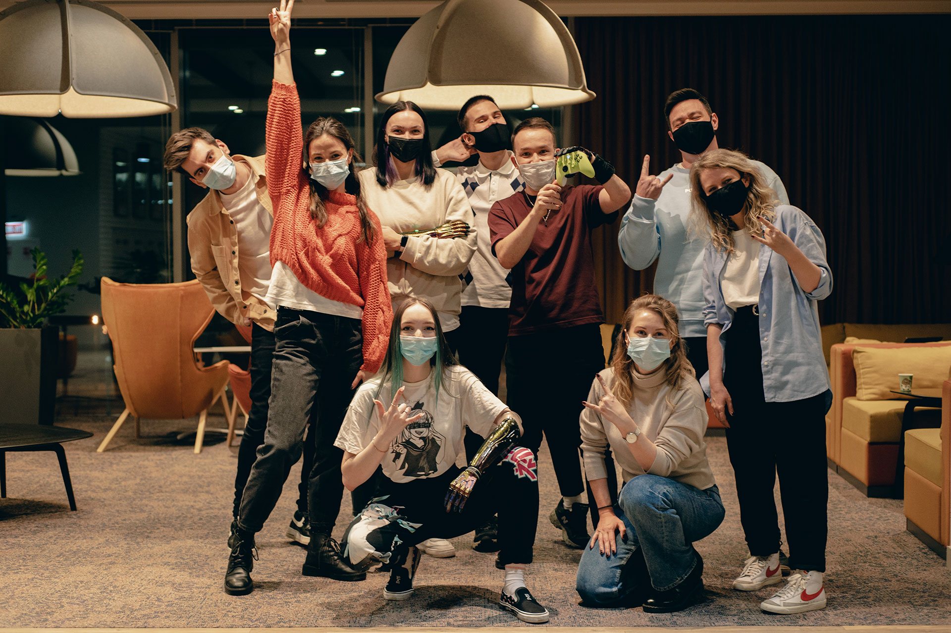 Фото со встречи с партнерами из Моторики и геймерами с инвалидностью