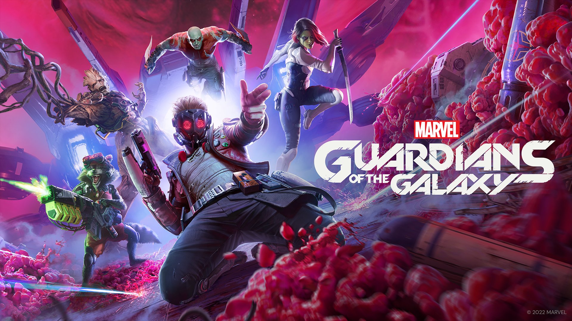 Обложка игры Стражи Галактики Marvel